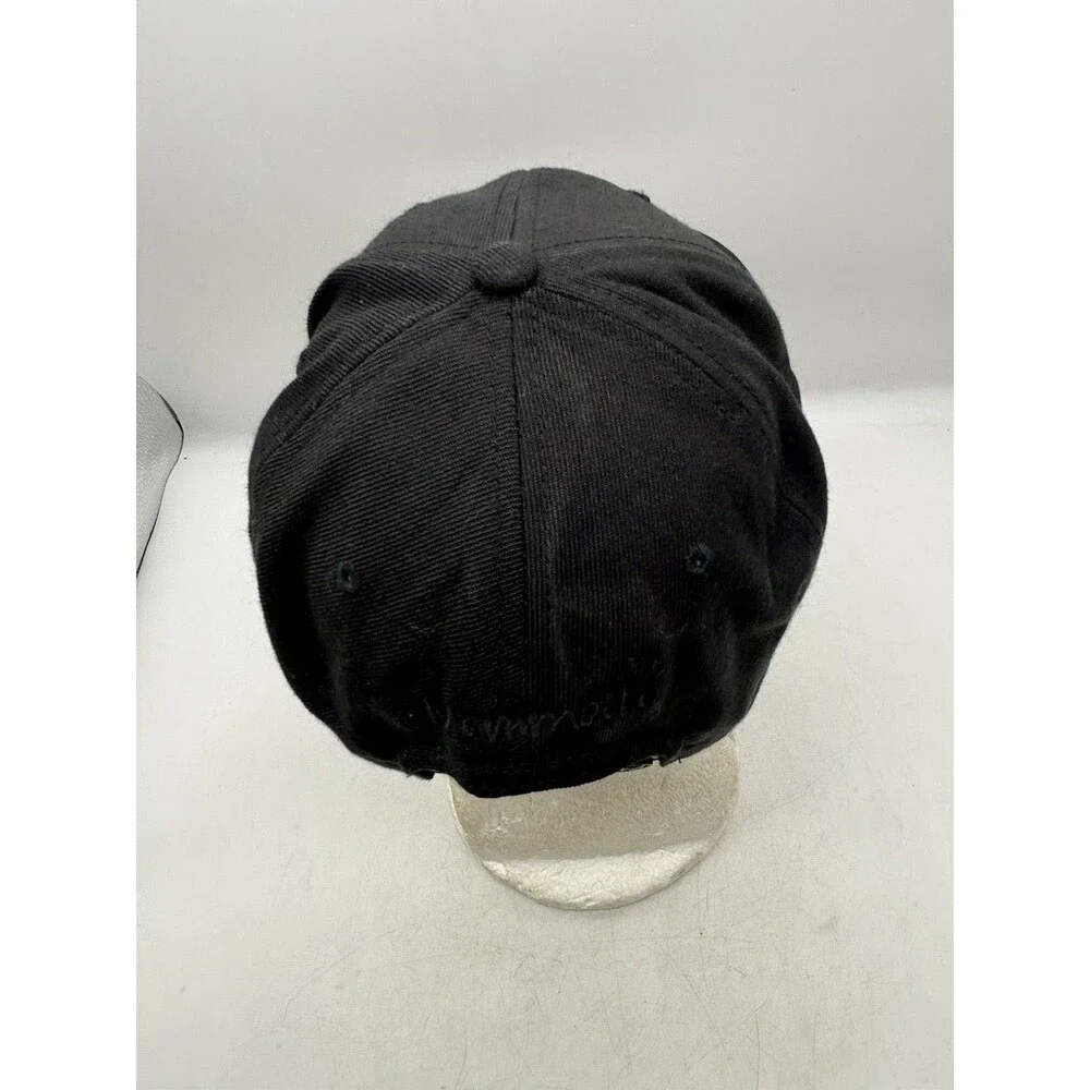 Mammoth Mountain Hat Black Tonal Embroidered Crown Logo Ski